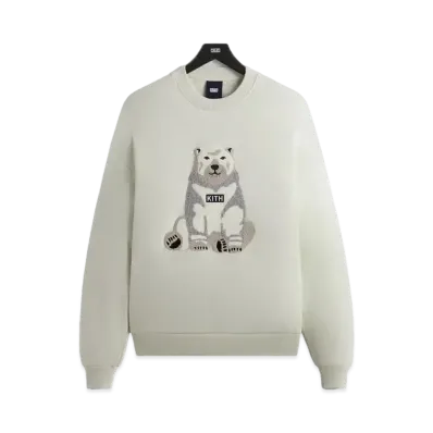 Kith Kithmas Polar Bear Nelson Crewneck "Chalk"
