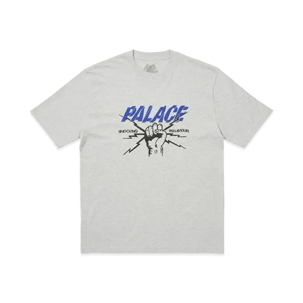 PALACE Shocking Behaviour T-Shirt "Gray Marl"
