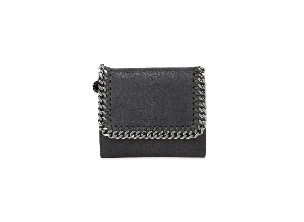 Stella McCartney Falabella Small Flap Wallet "Slate"