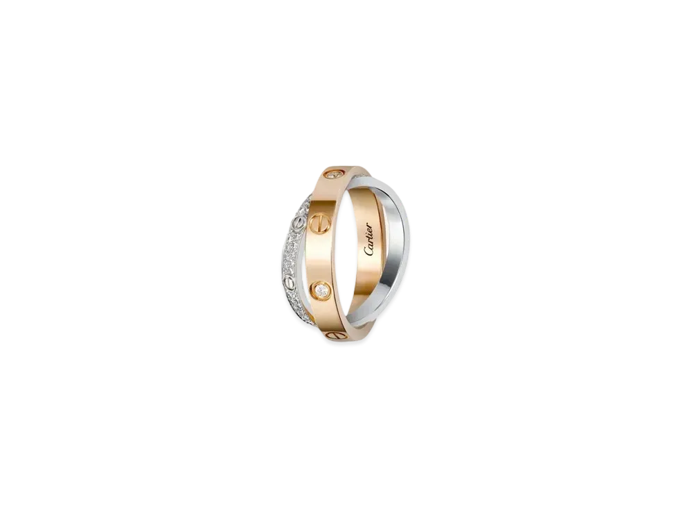 Cartier Love Ring, Diamond-Paved