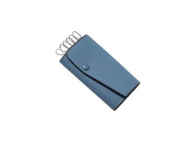 Valextra Key Holder 6 Hook "Cobalt Blue"