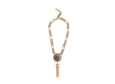 Dolce&Gabbana Necklace With Pendant And Heraldic Button "Gold"