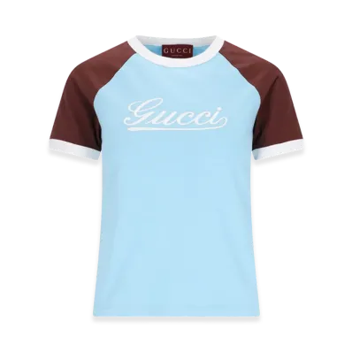 GUCCI Women's T-Shirt "Light Blue/Blue"