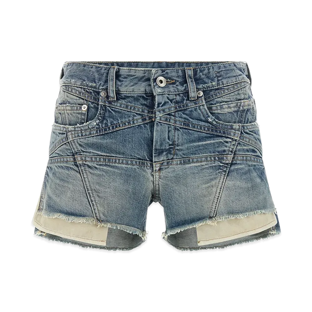 Rick Owens DRKSHDW Women's Lana Cut Offs' Shorts "Blue"