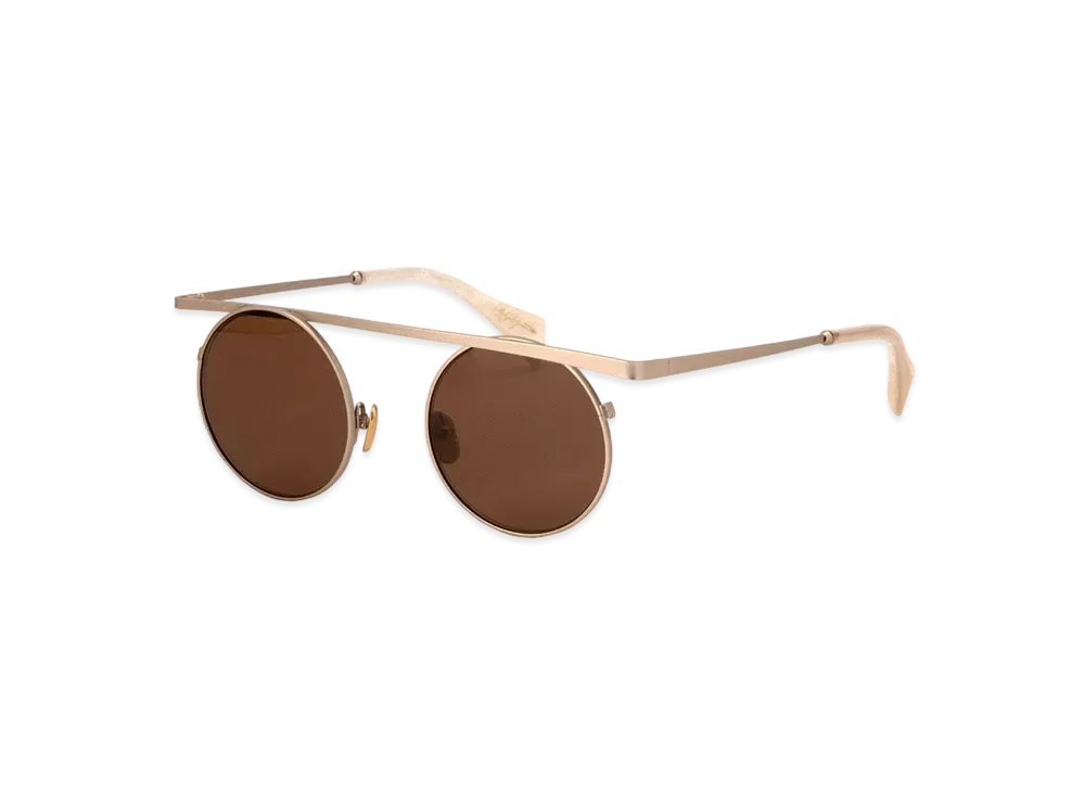 Yohji Yamamoto Pour Homme STAINLESS STEEL YY7038 SUNGLASS "Gold"