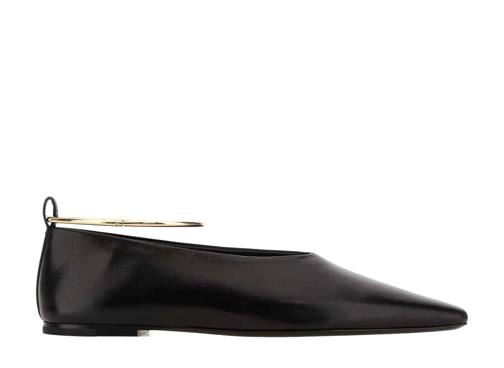 Jil Sander Women's Leather Ballerinas "Black"