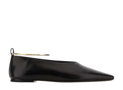 Jil Sander Women's Leather Ballerinas "Black"