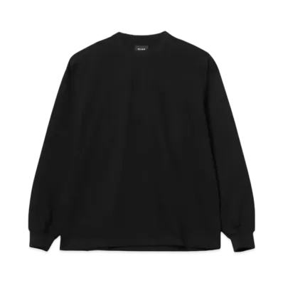 BEAMS Cotton Jersey Long Sleeve Tee "Black"