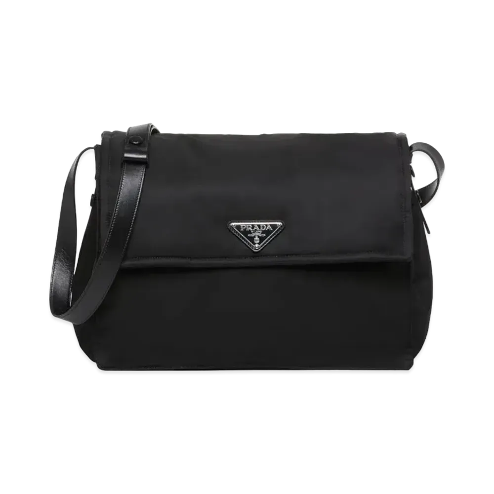 PRADA Re-Nylon Large Padded Shoulder Bag "Black"