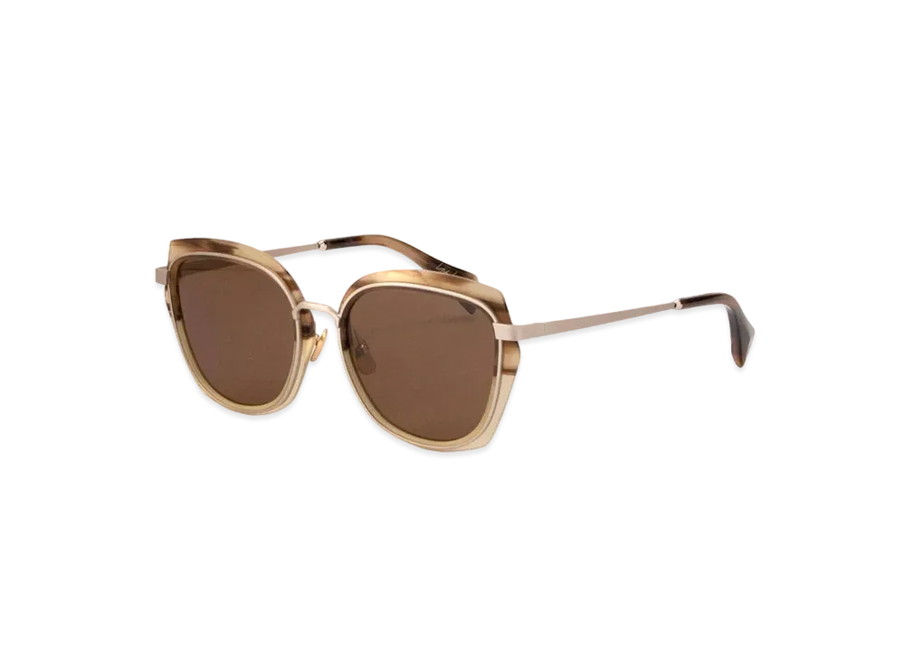 Yohji Yamamoto Pour Homme STAINLESS STEEL ACETATE YY5023 SUNGLASS "Blond"
