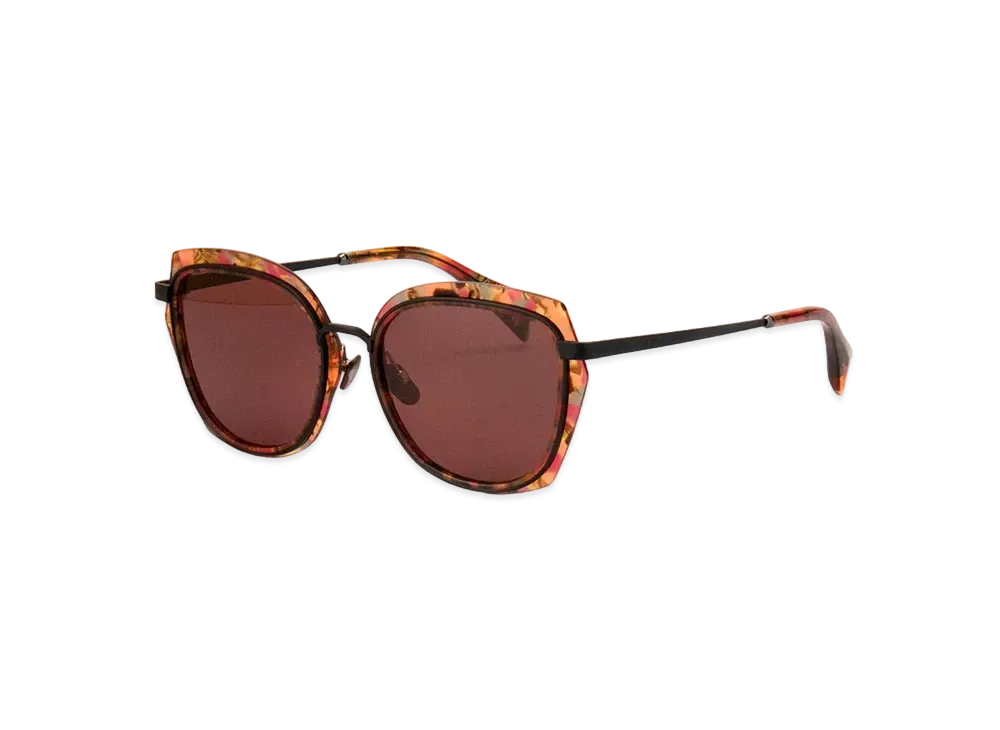 Yohji Yamamoto Pour Homme STAINLESS STEEL ACETATE YY5023 SUNGLASS "Rose"