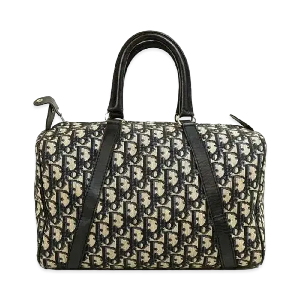 Dior Trotter Mini Boston Handle Bag "Navy"