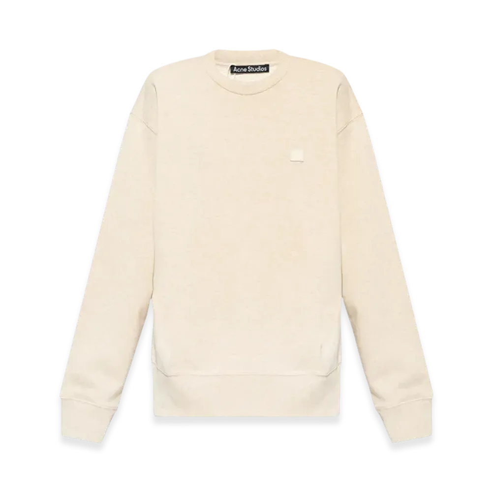 Acne Studios Fonbar Face Crewneck Sweatshirt "Oatmeal Melange"