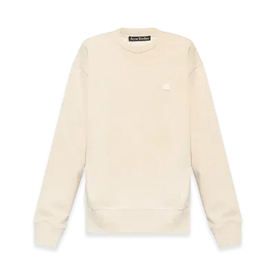Acne Studios Fonbar Face Crewneck Sweatshirt "Oatmeal Melange"