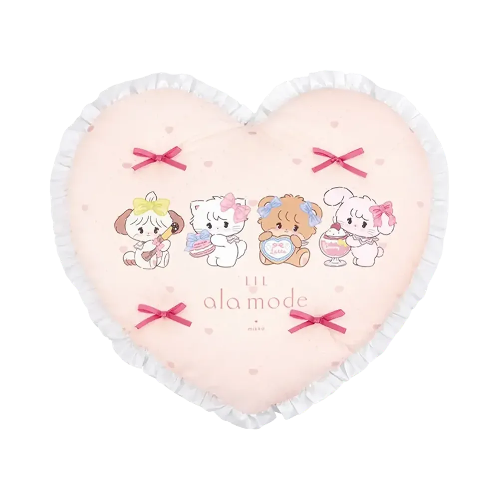 BANDAI "Ichiban Kuji" -Lil ala mode ~Sweets Dresser~- A Prize Heart Frill Cushion