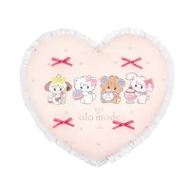 BANDAI "Ichiban Kuji" -Lil ala mode ~Sweets Dresser~- A Prize Heart Frill Cushion
