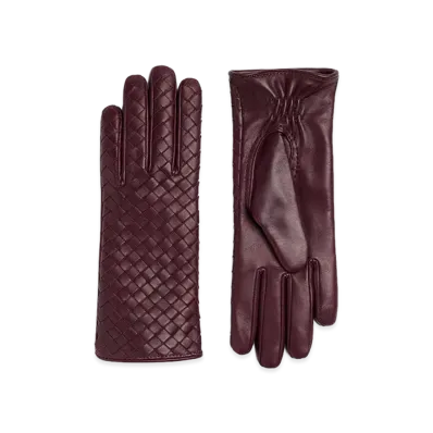 Bottega Veneta Intrecciato Leather Gloves "Jam"