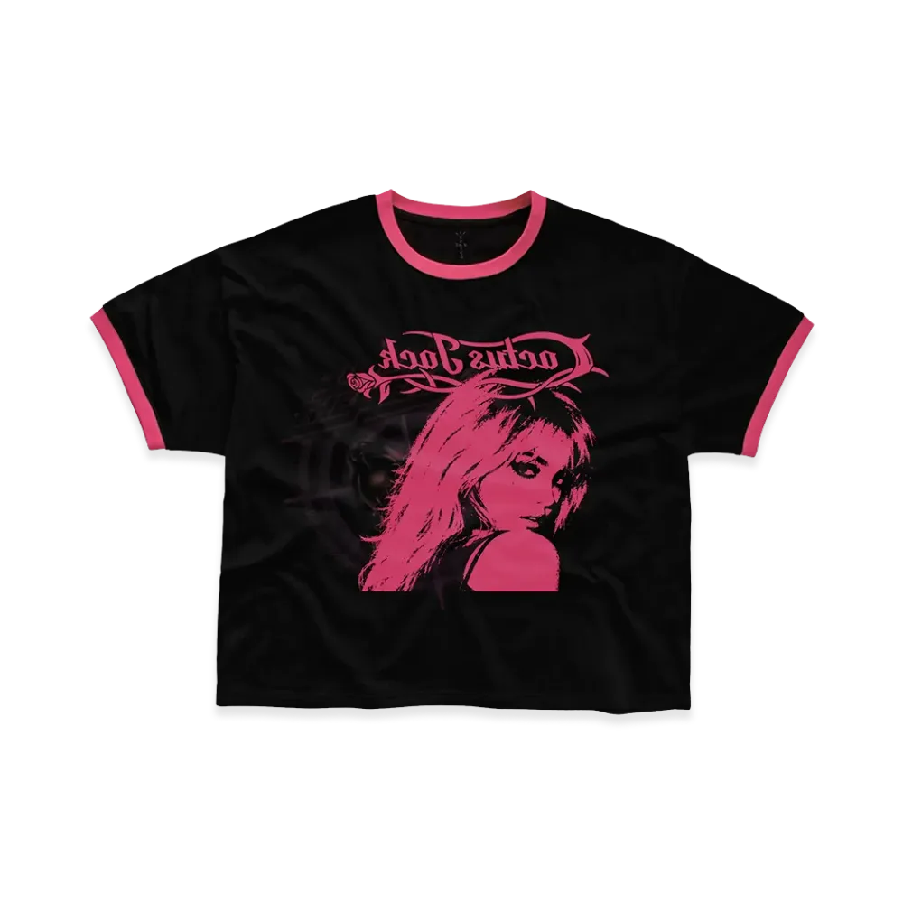 Travis Scott Cactus Jack Burning Desire Ringer Tee "Black"