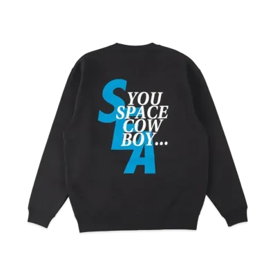 WIND AND SEA X COWBOY BEBOP (YSCB) CREW NECK "Black"