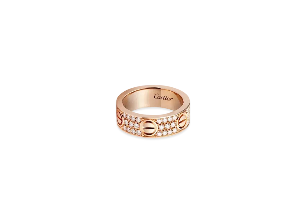 Cartier Love Ring, Diamond-Paved