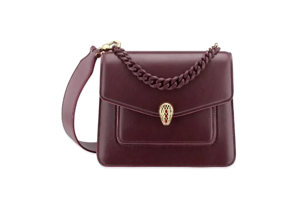 BVLGARI Serpenti Forever Crossbody Bag "Bordeaux"