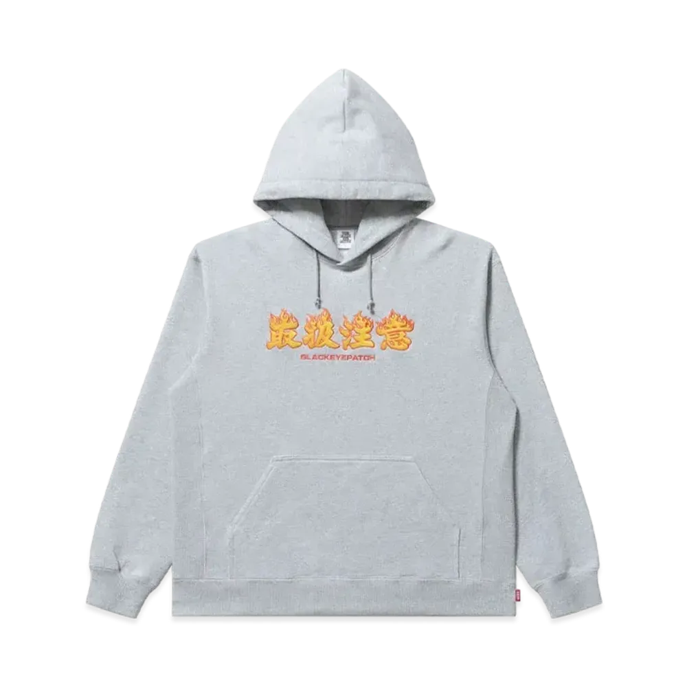 BlackEyePatch HWC Flame Logo Hoodie "Heather Gray"