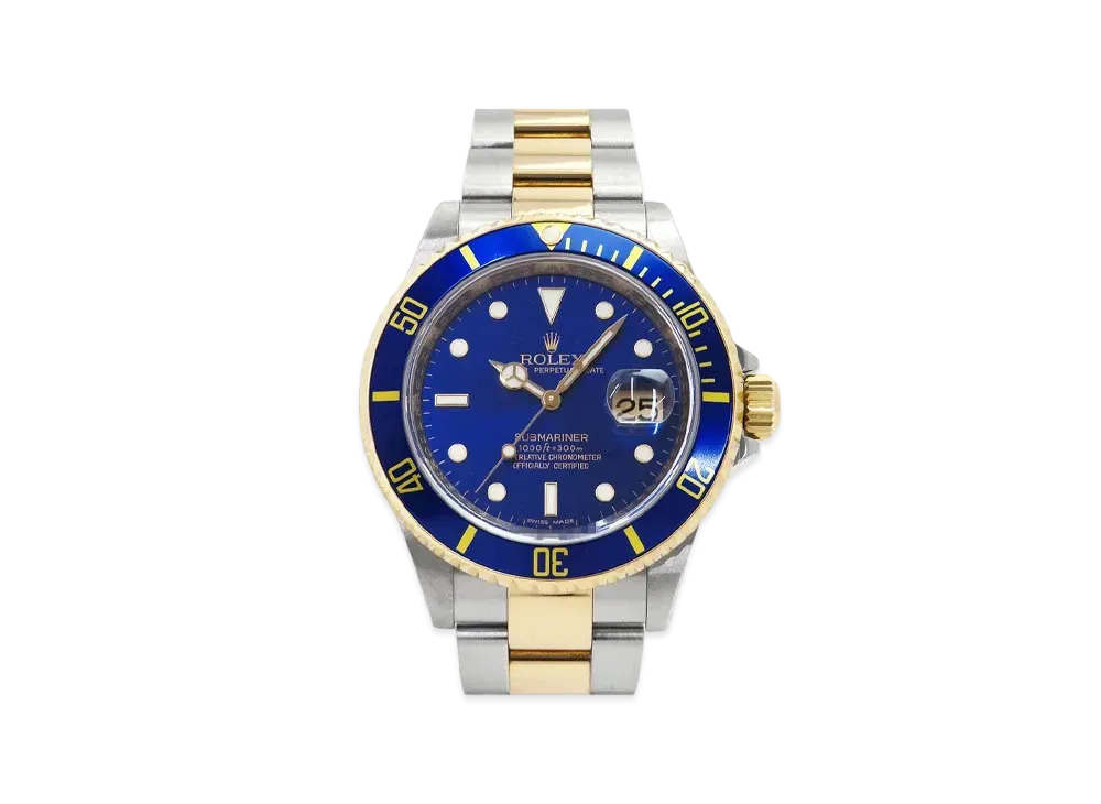 ROLEX Submariner Date "Blue/Stainless Steel/Yellow Gold" 16613LB