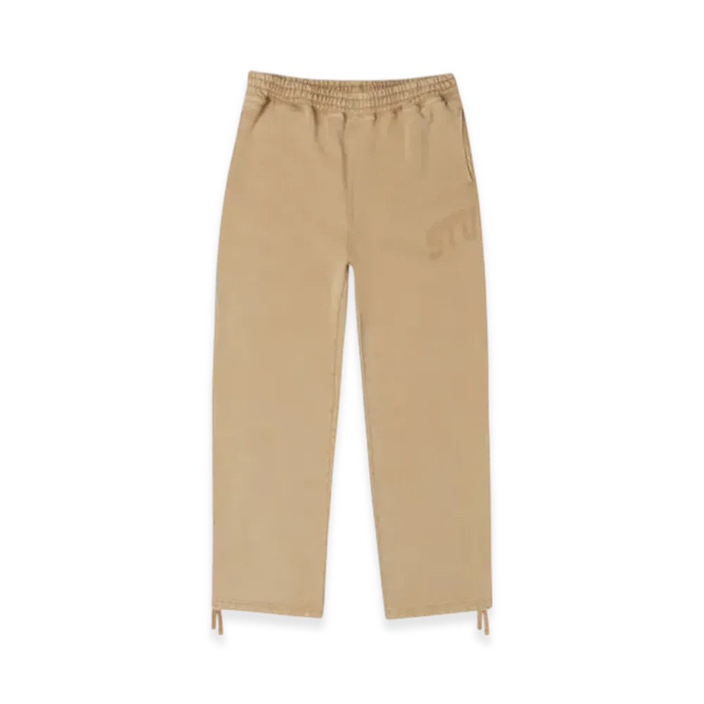 Stussy Faded Graphic Fleece Pant "Washed Beige"