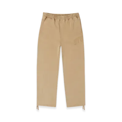 Stussy Faded Graphic Fleece Pant "Washed Beige"