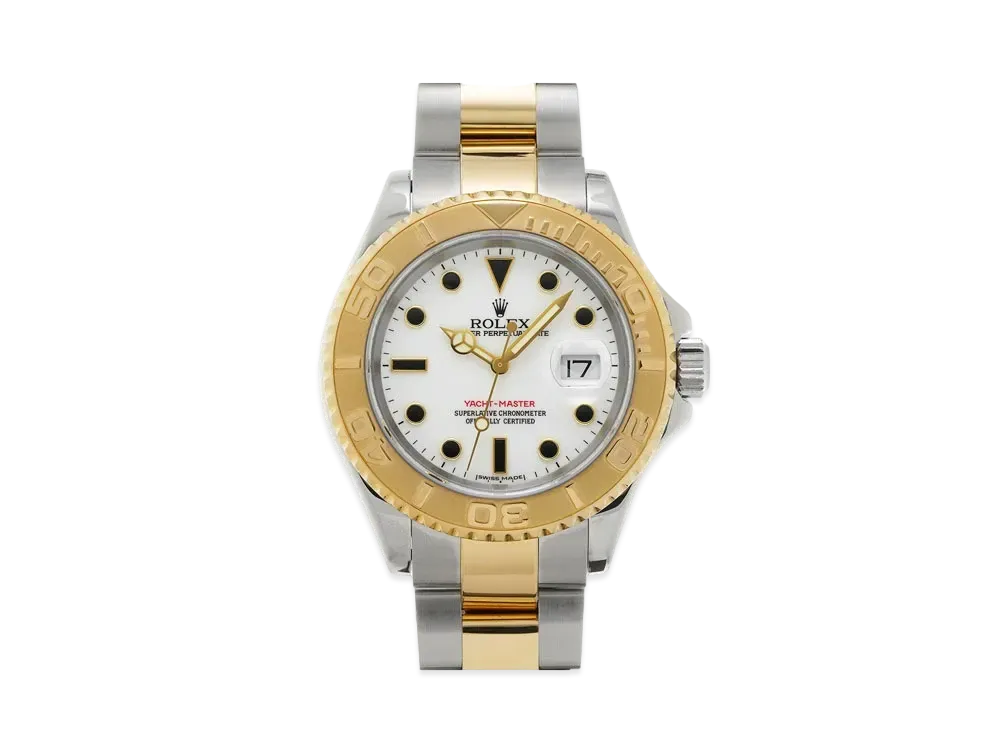 ROLEX Yacht-Master "White/Stainless Steel/Yellow Gold"
