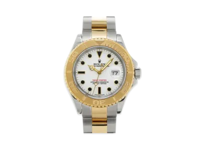 ROLEX Yacht-Master "White/Stainless Steel/Yellow Gold"