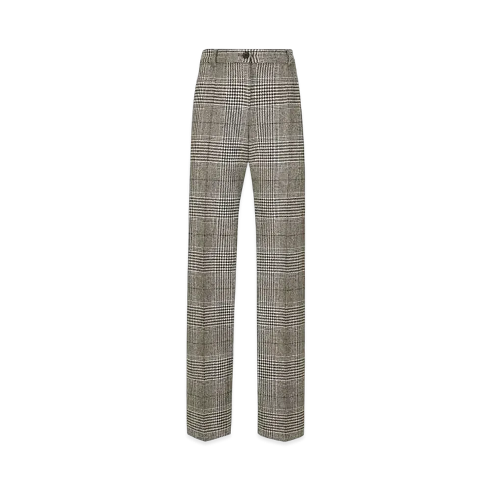 DOLCE&GABBANA Flared Glen Plaid Pants "Multicolor"