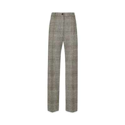 DOLCE&GABBANA Flared Glen Plaid Pants "Multicolor"
