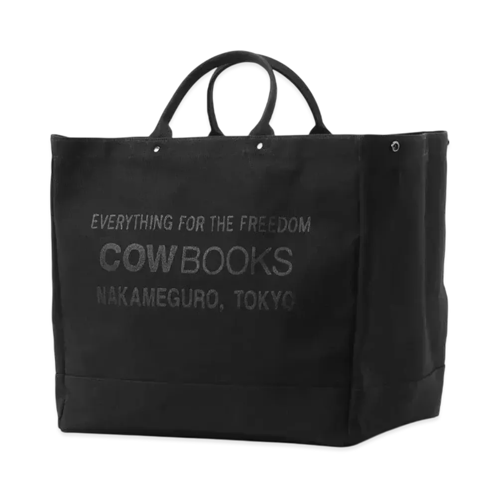 WILDSIDE Yohji Yamamoto x COW BOOKS Container Tote Big "Black"