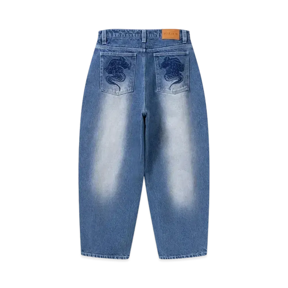 BlackEyePatch Dragons Extra Baggy Jeans "Indigo"