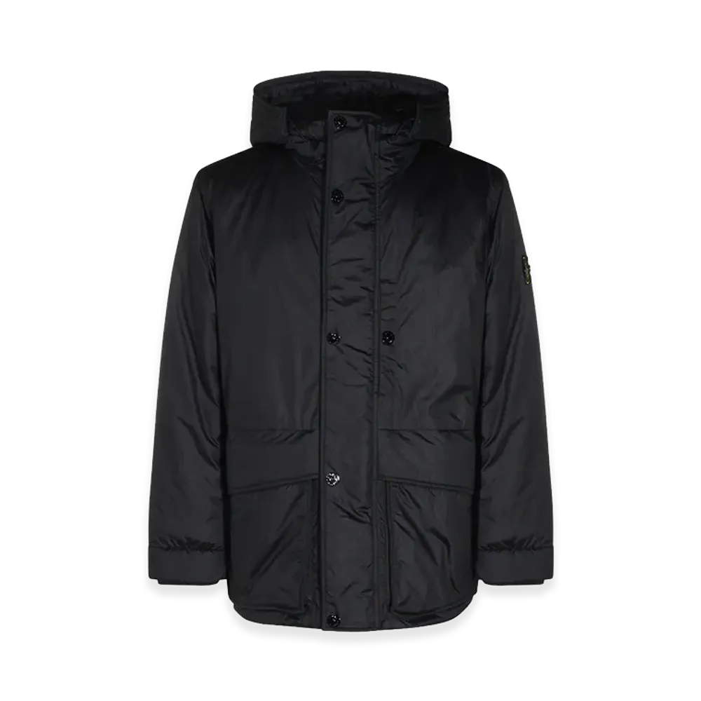 Stone Island Nylon and Polyester Parka "Midnight Blue"