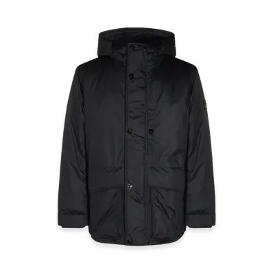 Stone Island Nylon and Polyester Parka "Midnight Blue"