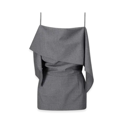 MM6 Maison Margiela Women's Top "Gray"