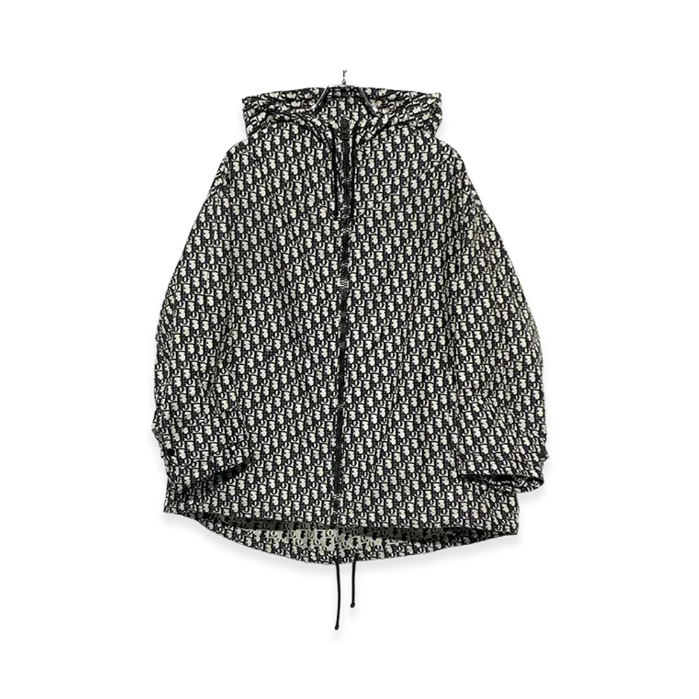 Dior Oblique Back Logo Zip Up Jacket "Navy"