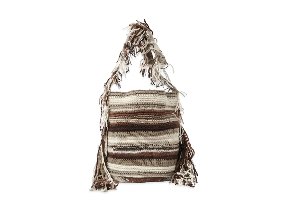 Chloe Jorge Bucket Bag In Recycled Cashmere Knit "Multicolour"