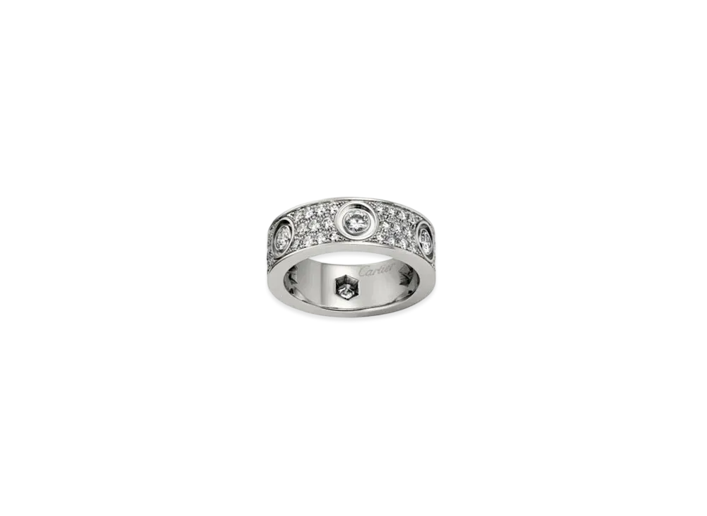 Cartier Love Ring, Diamond-Paved