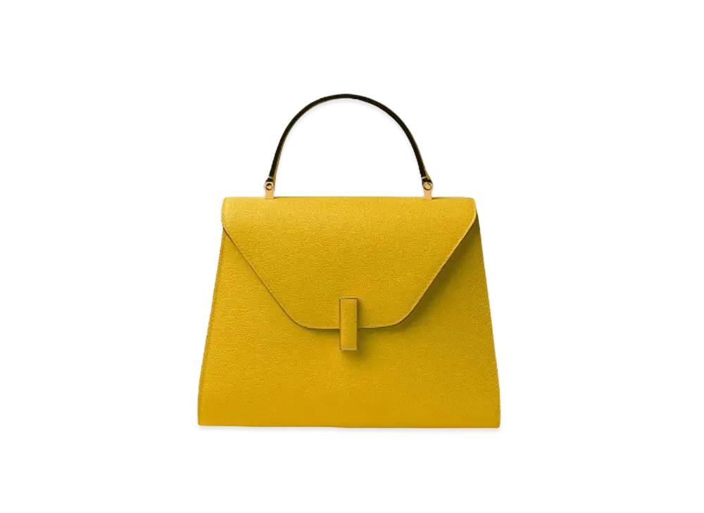 Valextra Iside Medium Bag "Mustard Yellow"