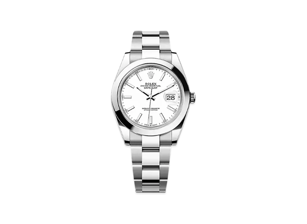 ROLEX Datejust 41 Oystersteel & Yellow Gold "White"