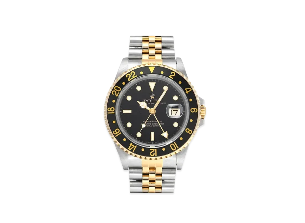 ROLEX GMT Master II "Black/Stainless Steel/Yellow Gold"