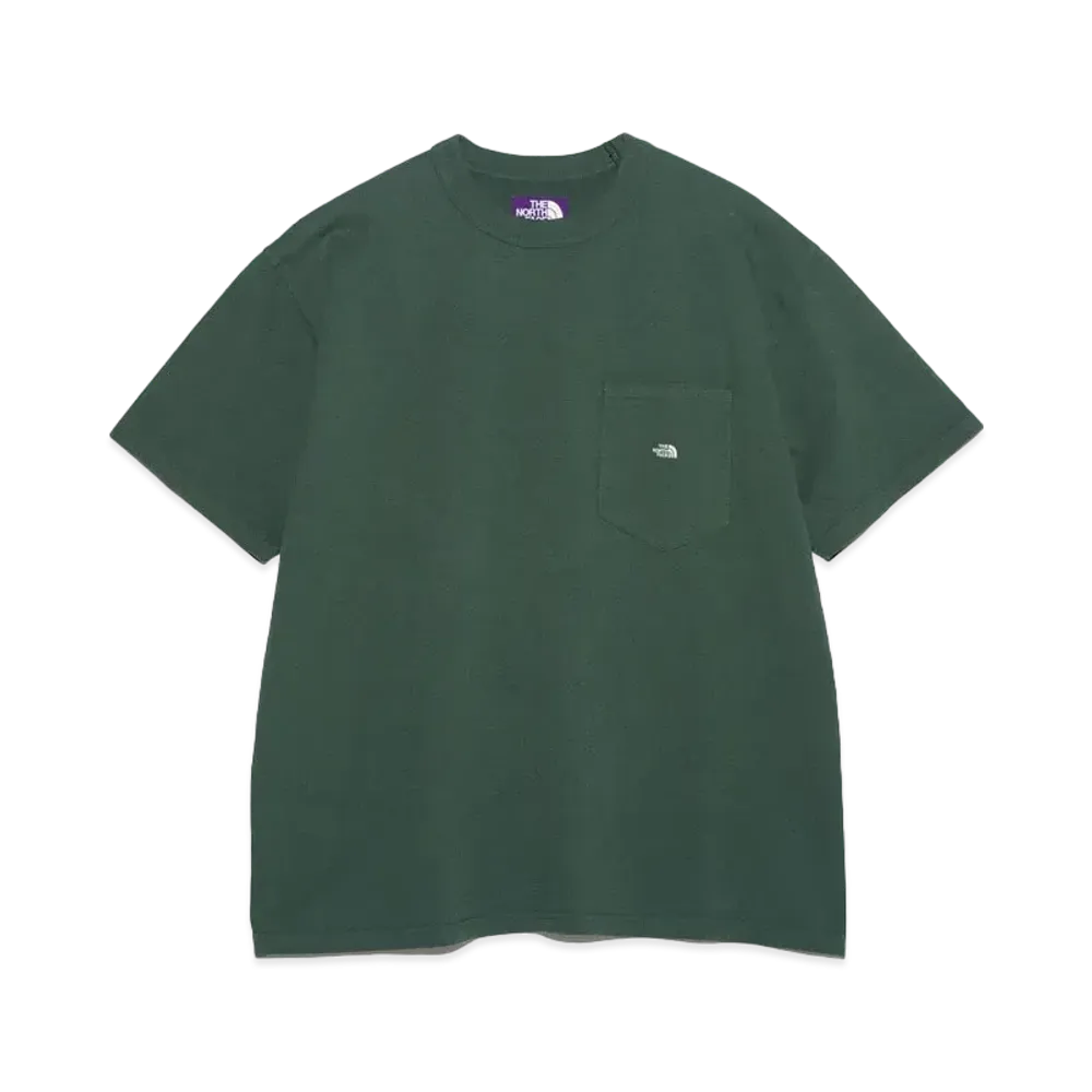 The North Face PURPLE LABEL 7oz Pocket Tee "SprucexOff White