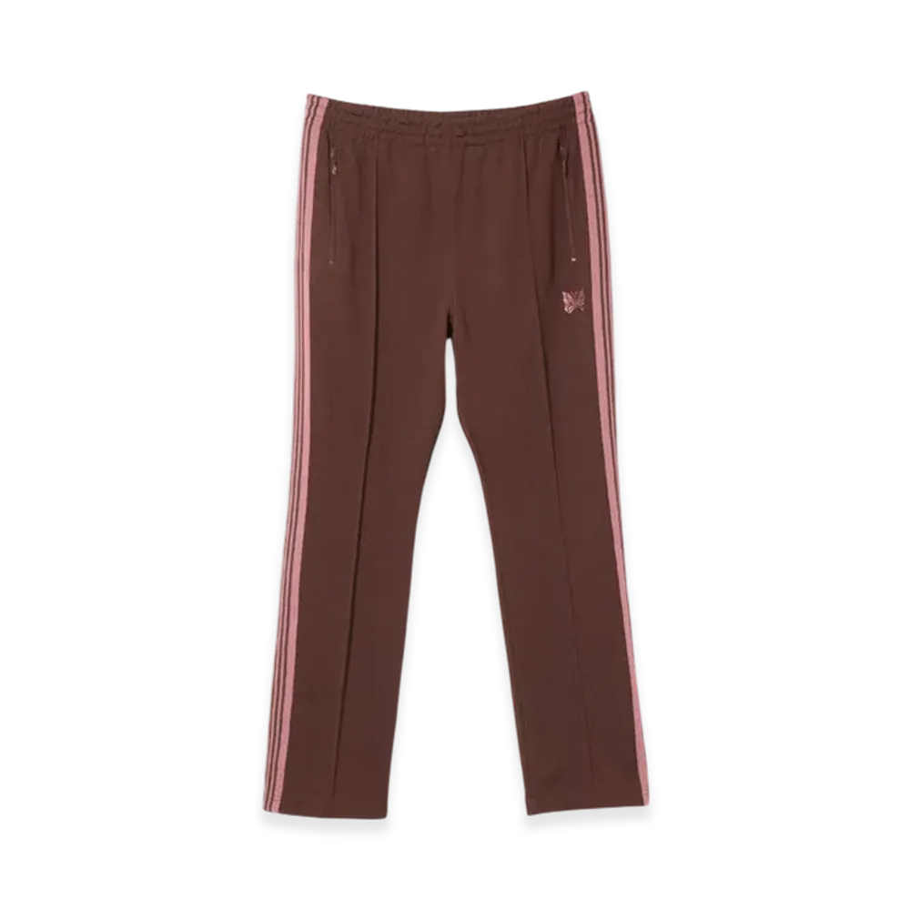 NEEDLES Narrow Track Pant - Poly Smooth "Brown"