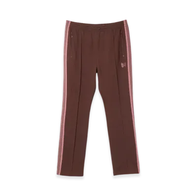 NEEDLES Narrow Track Pant - Poly Smooth "Brown"