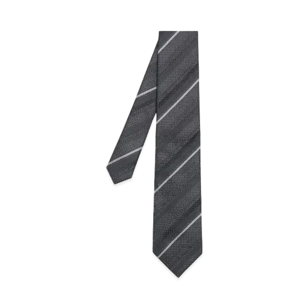 Paul Smith Texture Mix Regimental Tie "DarkGray"