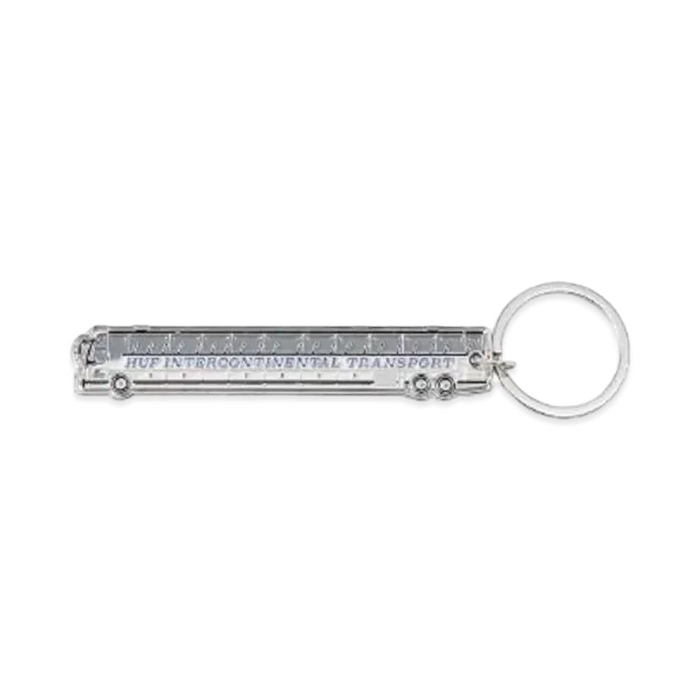 HUF Fall 24 Transport Keychain "Silver"