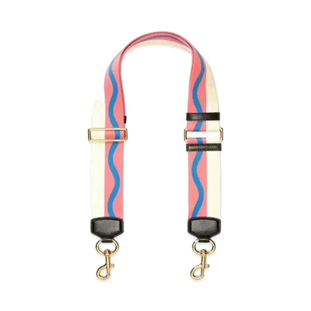 Marc Jacobs The Wavy Logo Webbing Strap "Malibu Multi"